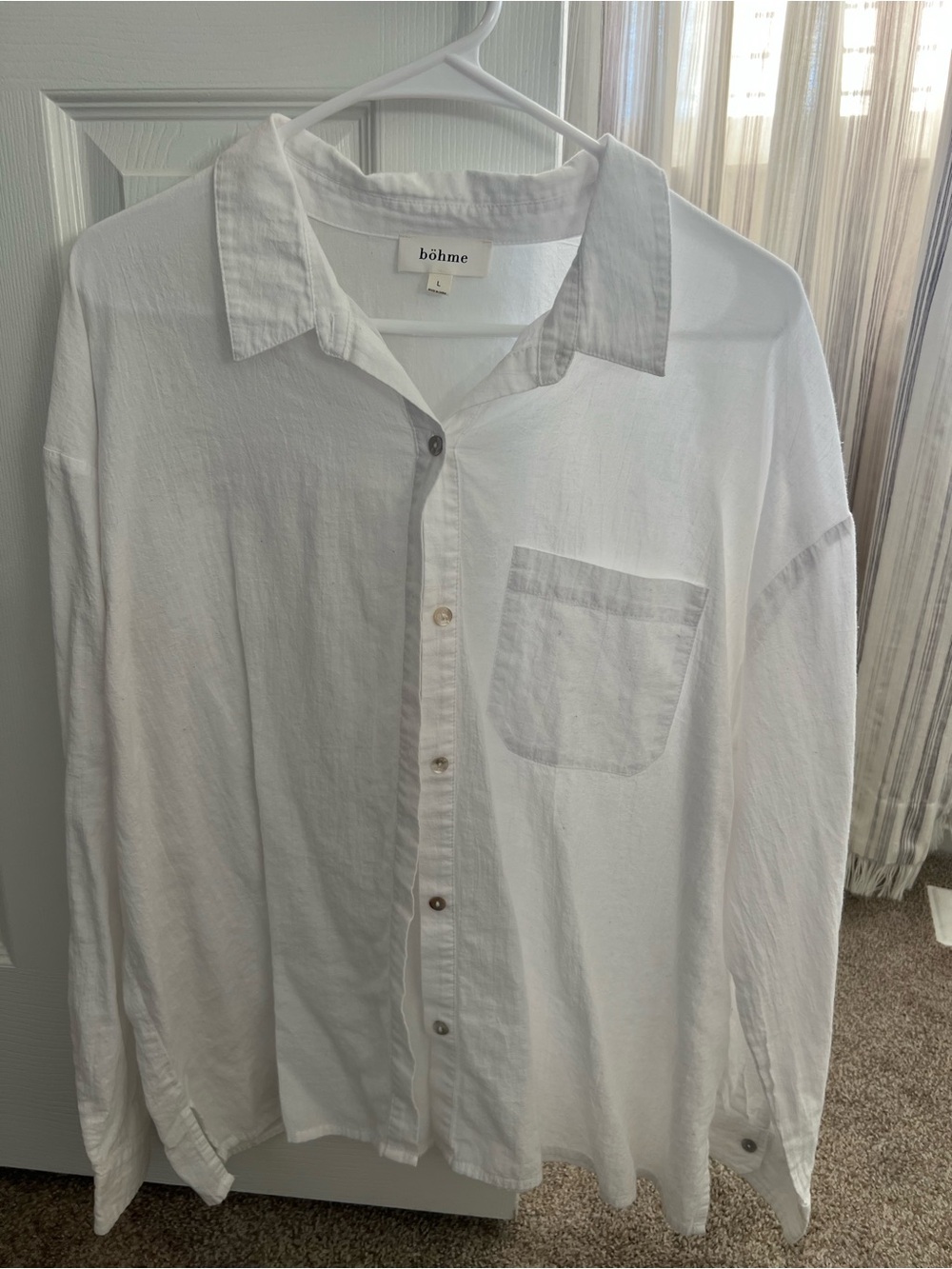 Bohme White Button-Up Shirt